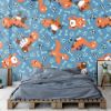 Picture of Hand Made Wallpaper 3D Wall Mural Dinosaurs Seamless Pattern For Kids, Creative Vector Childish Background