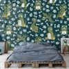 Picture of Hand Made Wallpaper 3D Wall Mural Dinosaurs Seamless Pattern For Kids, Creative Vector Childish Background