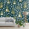 Picture of Hand Made Wallpaper 3D Wall Mural Dinosaurs Seamless Pattern For Kids, Creative Vector Childish Background