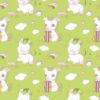 Picture of Hand Made Wallpaper 3D Wall Mural Unicorn Light Green Seamless Pattern For Kids Things