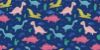 Picture of Hand Made Wallpaper 3D Wall Mural Dinosaurs Seamless Pattern For Kids, Creative Vector Childish Background