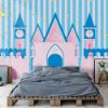 Picture of Hand Made Wallpaper Cute Castle Oil Painting Children's Room Background Wall