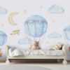 Picture of Hand Made WallpaperModern Minimalist Cartoon Parachute Children's Room Background Wall