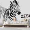 Picture of Hand Made Wallpaper Modern Minimalist Sketch Three-dimensional Black And White Zebra Children's Room Tv Background Wall