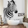 Picture of Hand Made Wallpaper Modern Minimalist Sketch Three-dimensional Black And White Zebra Children's Room Tv Background Wall