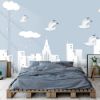 Picture of Hand Made Wallpaper Drawing City Sky Children's Room Simple Tv Background Wall