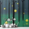 Picture of Hand Made Wallpaper Drawing Fantasy Stars Illustration Children Room Tv Background Wall