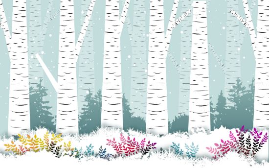 Picture of Hand Made Wallpaper Modern Fashion Cartoon Woods Flowers And Grass Children's Room Light Green Background Wall