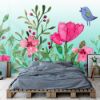 Picture of Hand Made Wallpaper Childhood Fairy Tale Spring Birdie Breeze Children's Room