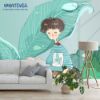 Picture of Hand Made Wallpaper Animal Illustration Cartoon Children Room Background Wall Paper Mural