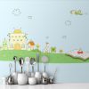 Picture of Hand Made Wallpaper Children Cartoon Drawing Lines Simple Decorative Background Wall