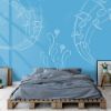 Picture of Hand Made Wallpaper Children Cartoon Drawing Lines Simple Decorative Background Wall