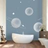 Picture of Hand Made Wallpaper Nordic Ins Wind Painting Star Stars Children's Room Background Wall