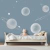 Picture of Hand Made Wallpaper Nordic Ins Wind Painting Star Stars Children's Room Background Wall