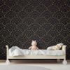 Picture of Hand Made Wallpaper Golden Classical Cloud Texture Background Design