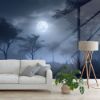 Picture of Hand Made Wallpaper Fog Forest Moonlit Mystic In A 3d Rendered Night Scene