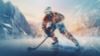 Picture of Hand Made Wallpaper Skating Rink Polygon Style 3d Illustration Of A Hockey Player In An Ice Surrounded By Mountains And Forest