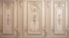 Picture of Hand Made Wallpaper Classical Beige 3d Rendering Of Style Wall Panels With Gilded Accents