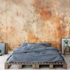 Picture of Hand Made Wallpaper Timeless Retro Abstract Cement Concrete Wall Texture A Brown Vintage Classic