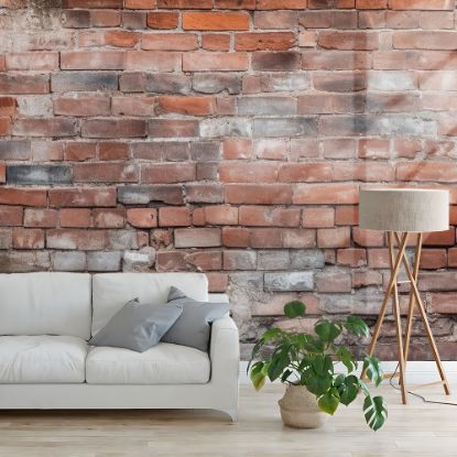 Picture of Hand Made Wallpaper Vintage Brick Wall Background Texture A Classic For Home Or Office Design