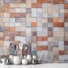 Picture of Hand Made Wallpaper Ceramic Tile Classical Ceramics A Mosaic Tiles Texture Background For Stunning Interior Design