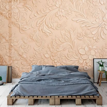 Picture of Hand Made Wallpaper Provider Wallpaper Pattern Background Provides Textured Backdrop For Design