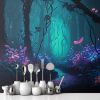 Picture of Hand Made Wallpaper Fantasy Forest Background Night Glow