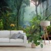 Picture of Hand Made Wallpaper Tropical Rainforest Plant Forest Plants Nature Background