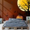 Picture of Hand Made Wallpaper Vector Cartoon Textured Halloween Poster Background Image