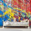 Picture of Hand Made Wallpaper Colorful Paint Background