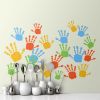 Picture of Hand Made Wallpaper Child's Handprint Painting Vector