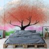 Picture of Hand Made Wallpaper Children's Room Wallpaper Mockup Coil Forest Wallpaper