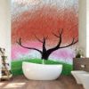 Picture of Hand Made Wallpaper Children's Room Wallpaper Mockup Coil Forest Wallpaper