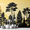 Picture of Hand Made Wallpaper Forest Day Background Design Templates