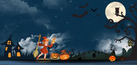 Picture of Hand Made Wallpaper Halloween Background Kids