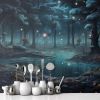 Picture of Hand Made Wallpaper A Fairytale Forest Surreal Mystical Landscap Png