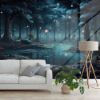 Picture of Hand Made Wallpaper A Fairytale Forest Surreal Mystical Landscap Png