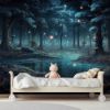 Picture of Hand Made Wallpaper A Fairytale Forest Surreal Mystical Landscap Png