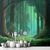 Picture of Hand Made Wallpaper Cartoon Forest Scene Beautiful Animated Wallpaper Hd